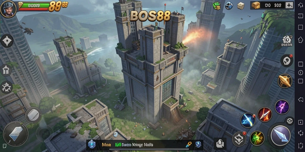 Tangkapan layar menunjukkan aksi seru dalam game Tower Defense.