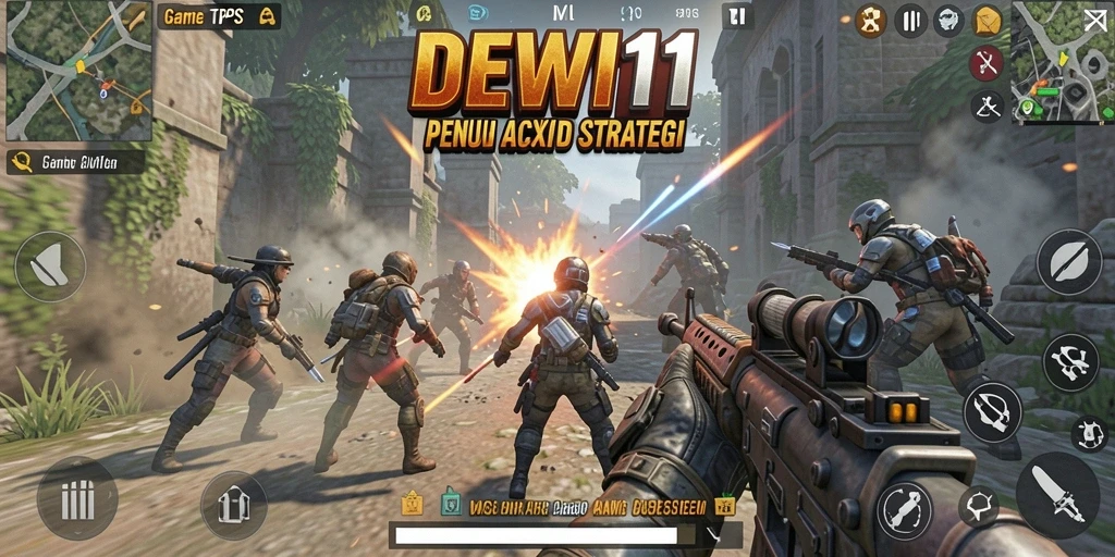 Tampilkan gameplay seru dari DEWI11 dengan aksi tempur yang mendebarkan.