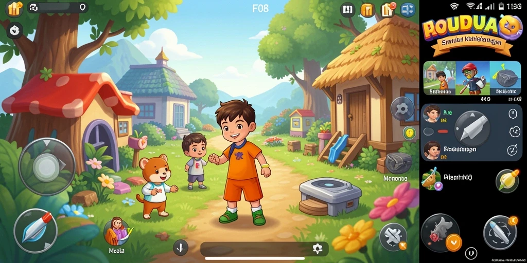 Gameplay F08 menunjukkan interaksi karakter dalam dunia simulasi yang dinamis.