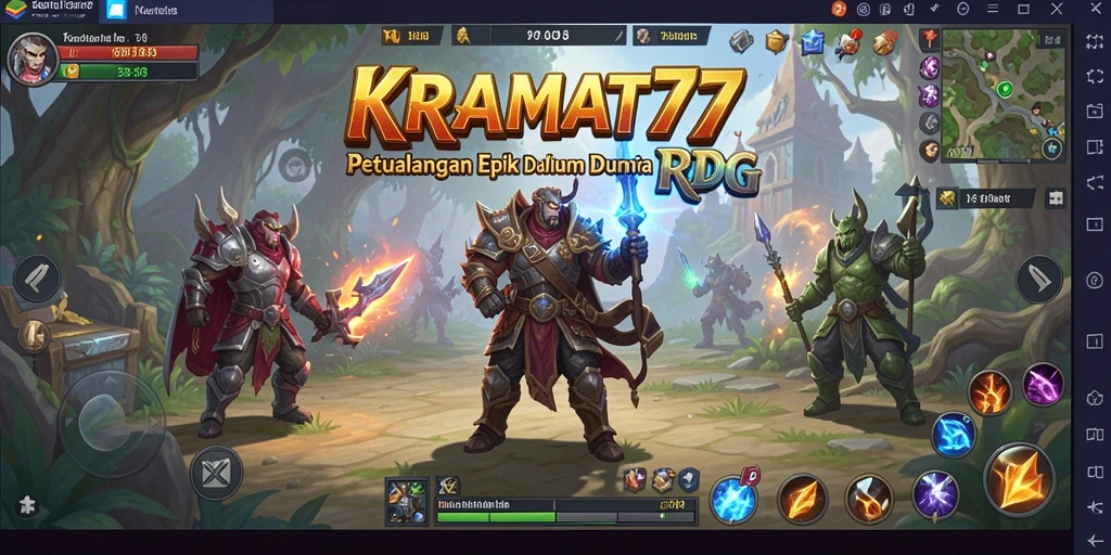 Tampilan gameplay RPG KRAMAT77 yang memikat dan mendebarkan.