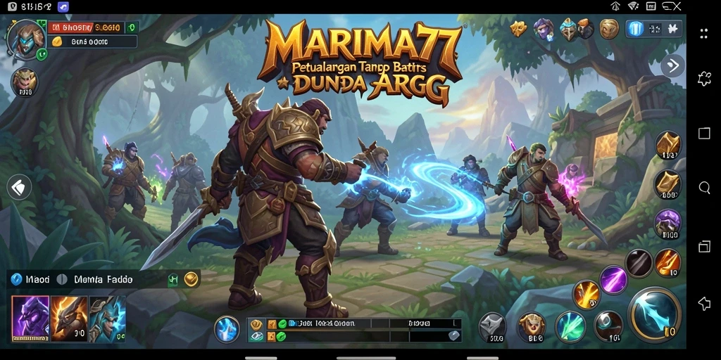 Tangkapan layar gameplay MARIMA77 yang menunjukkan aksi RPG yang seru.