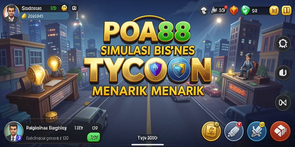 Tampilan gameplay POA88 yang mendebarkan saat membangun bisnis.