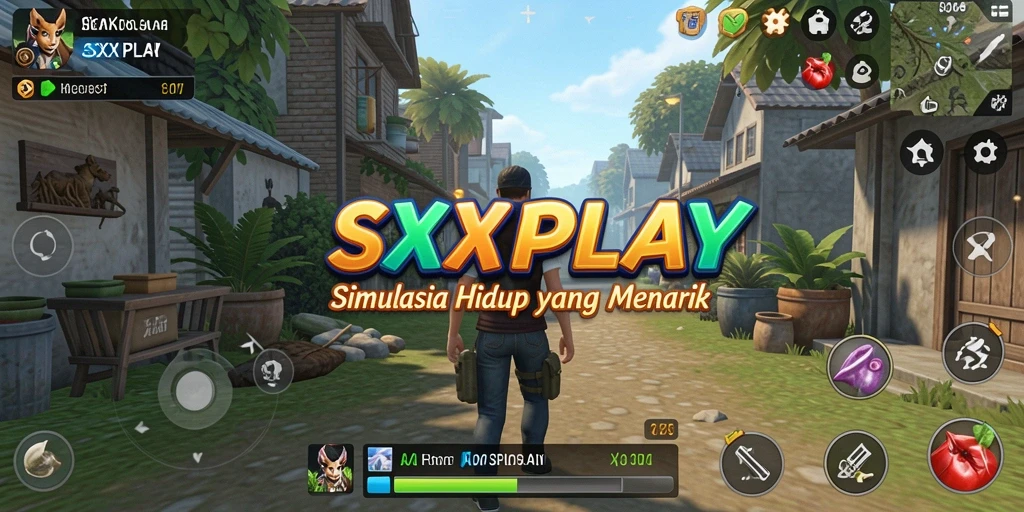 Tampilan gameplay menarik dari SXXPLAY yang menunjukkan interaksi karakter.