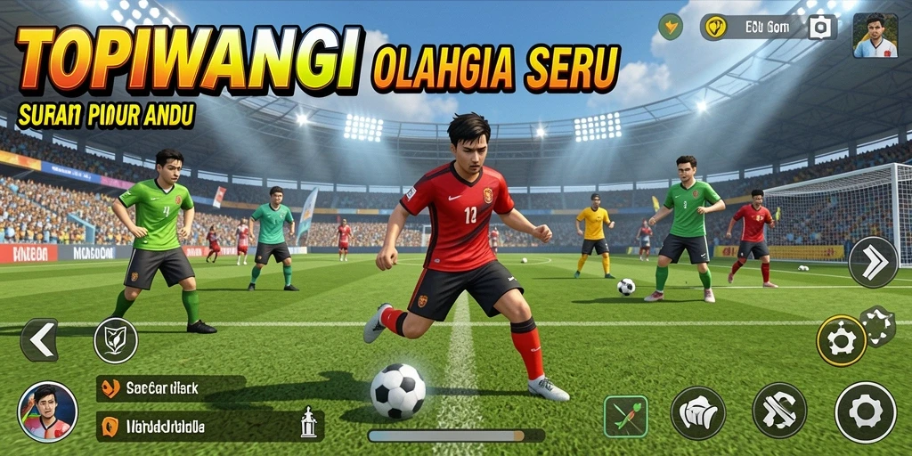 Tangkapan layar gameplay menampilkan aksi olahraga yang menegangkan.